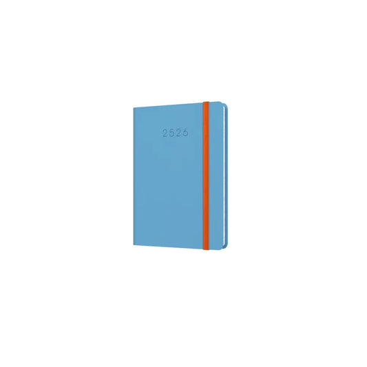 Legacy A6 Week to View Mid/Academic Year Diary Planner 2025 2026 Blue Fashion Diaries