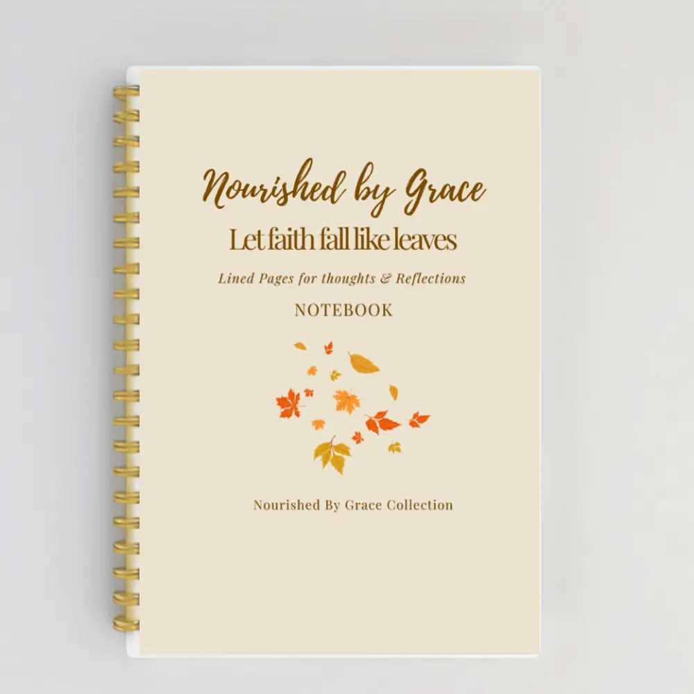 Let Faith Fall Like Leaves – Inspirational Fall Notebook Paper products