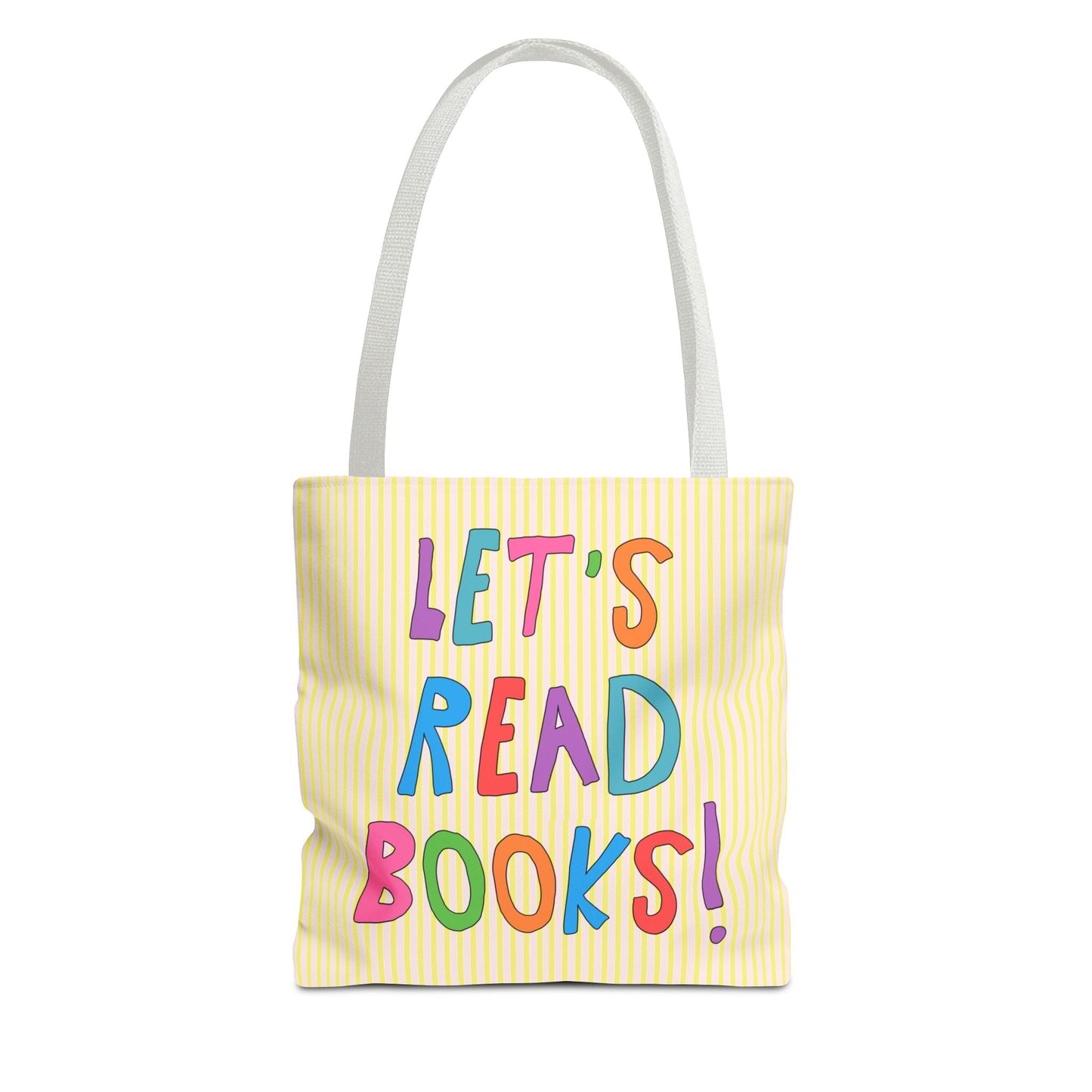 Let's Read Books: Elementary School Librarian or Reading Teacher Tote Bag