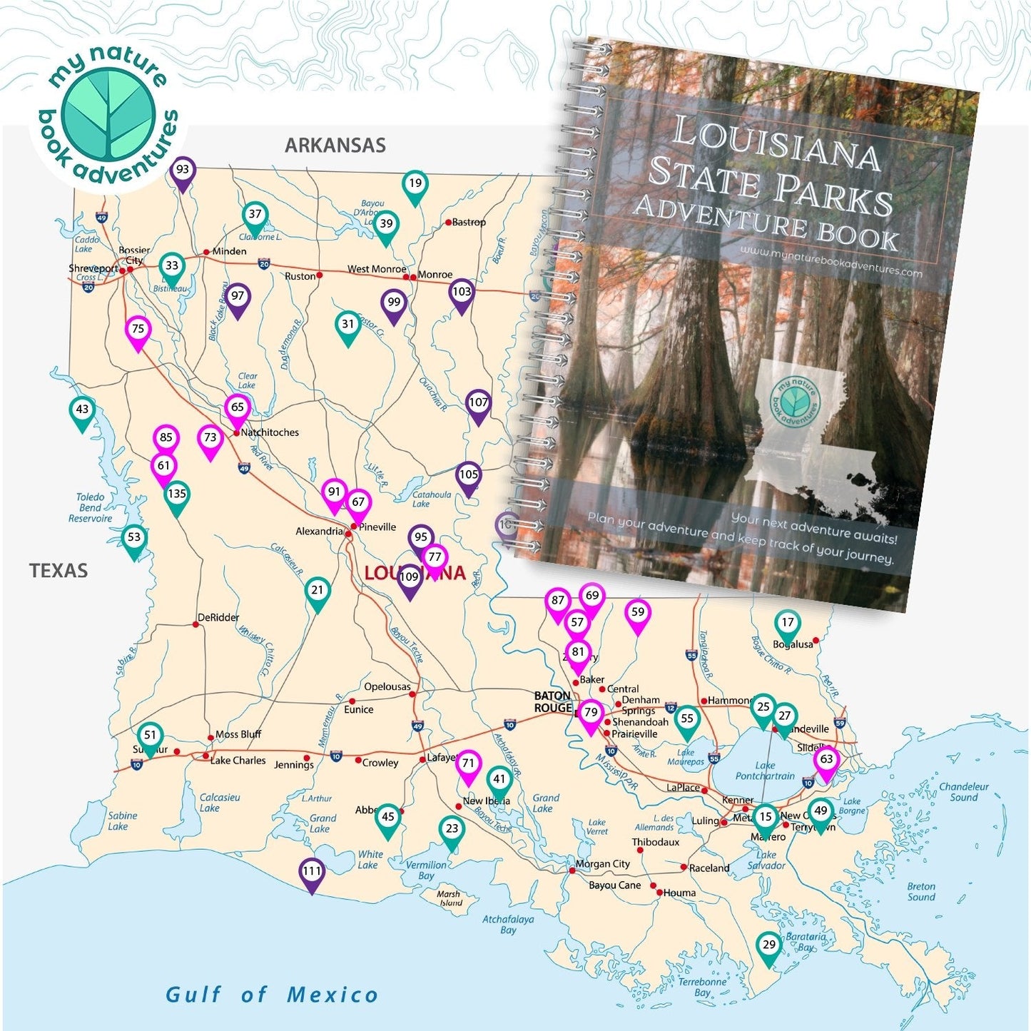 Louisiana State Parks - Adventure Planning Journal