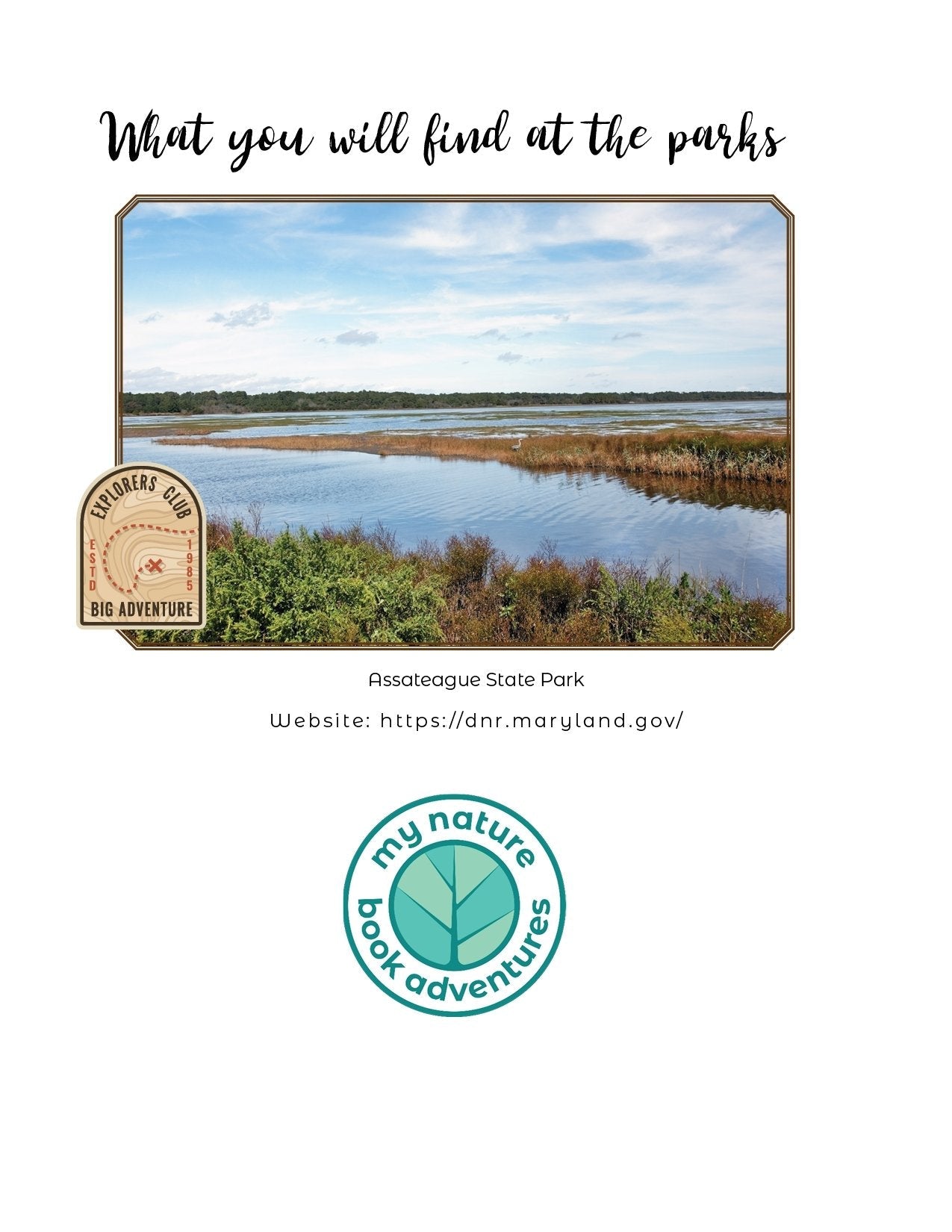 Maryland State Parks - Adventure Planning Journal