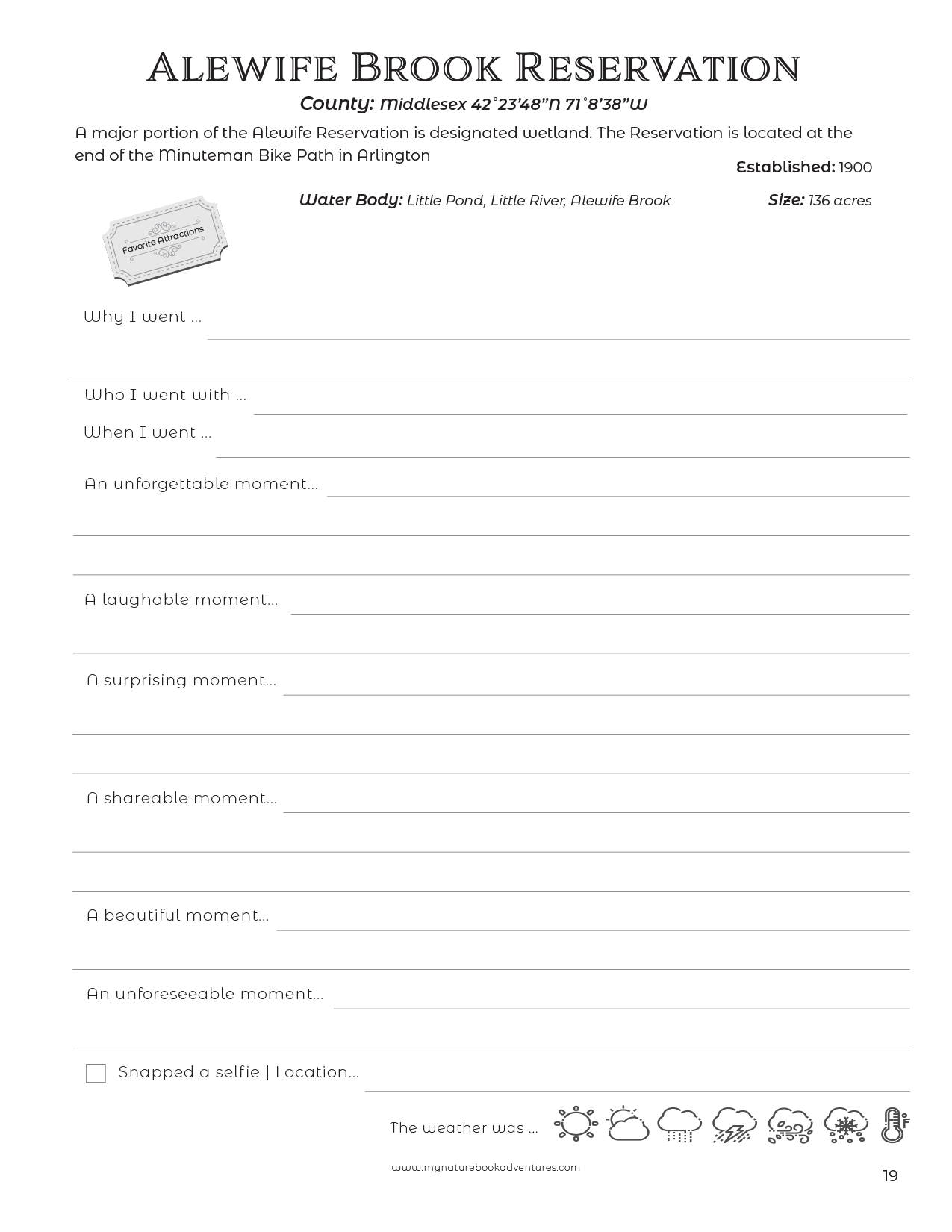 Massachusetts State Parks - Adventure Planning Journal