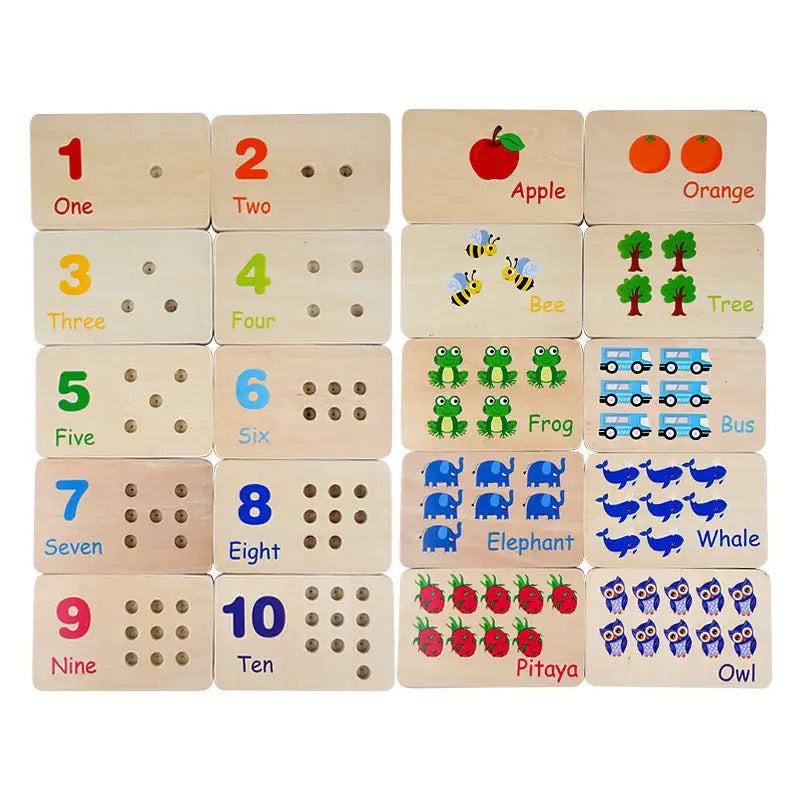 Mathematics Learning Stick Digital pairing board