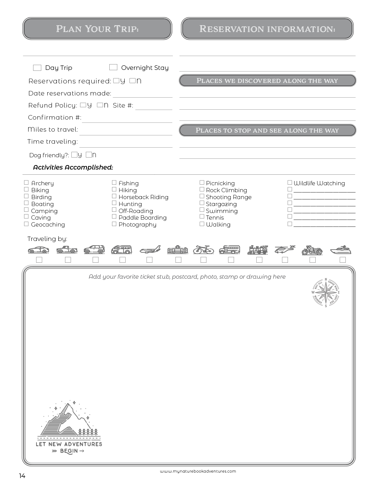Minnesota State Parks - Adventure Planning Journal