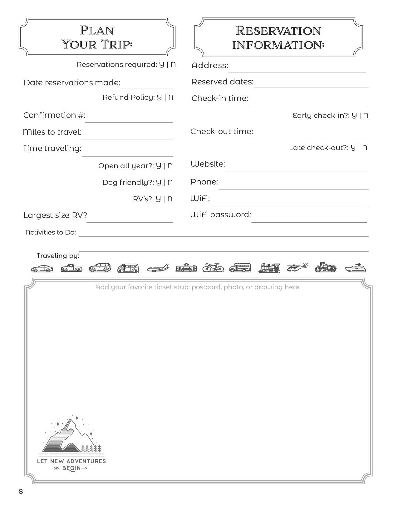 Mississippi State Parks - Adventure Planning Journal