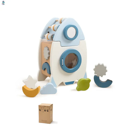 Montessori Educational Rocket Picture color Learning Toys