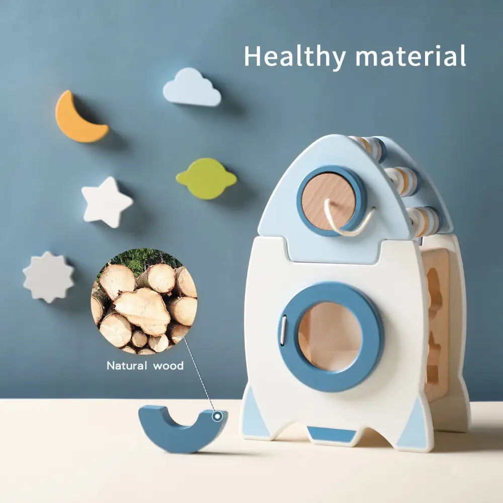 Montessori Educational Rocket Picture color Learning Toys