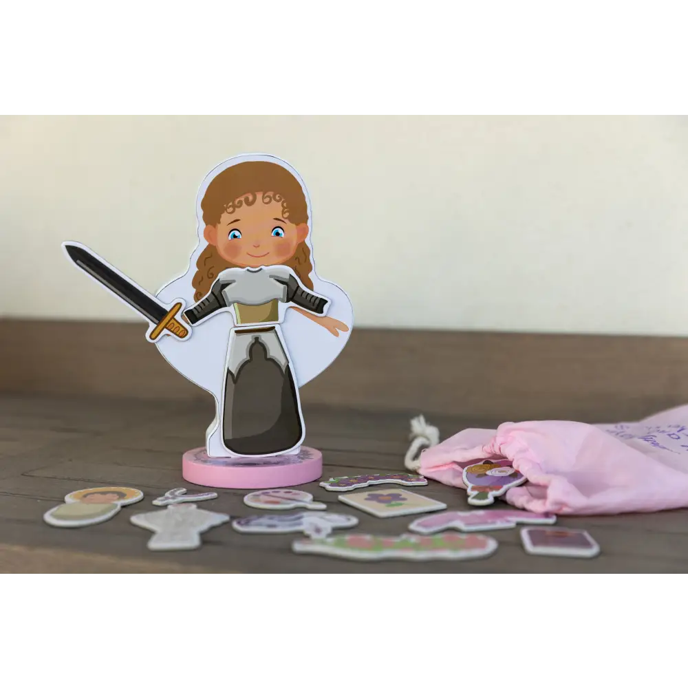 My Saint Thérèse A magnetic wooden dress up doll set