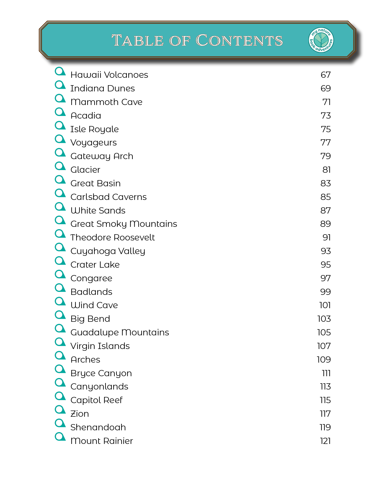 National Parks - Adventure Planning Journal