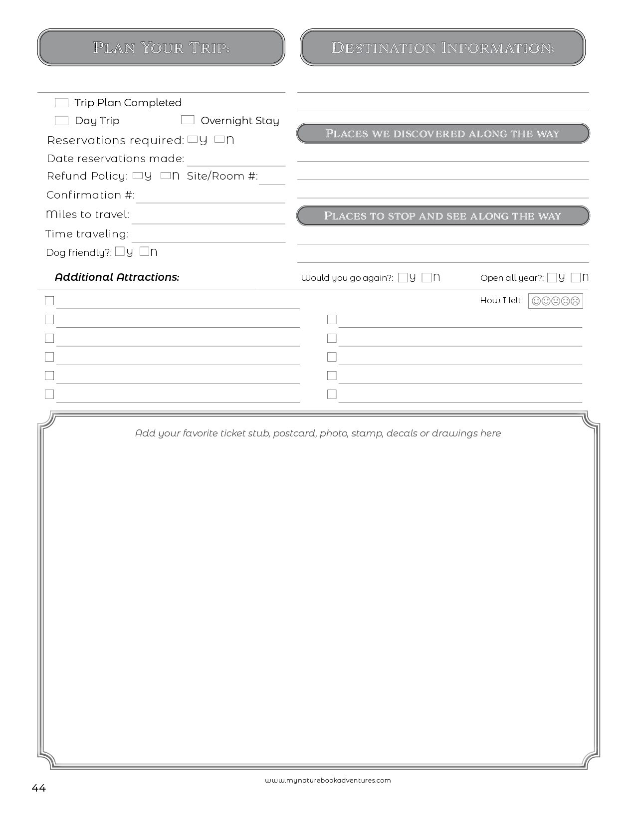 National Parks, National Monuments, and National Historic Sites - Adventure Planning Journal