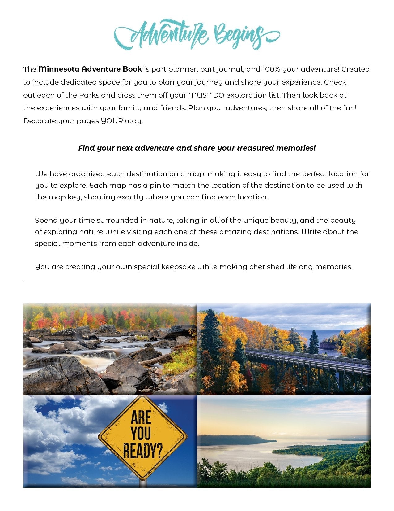 NEW - Minnesota Adventure Book