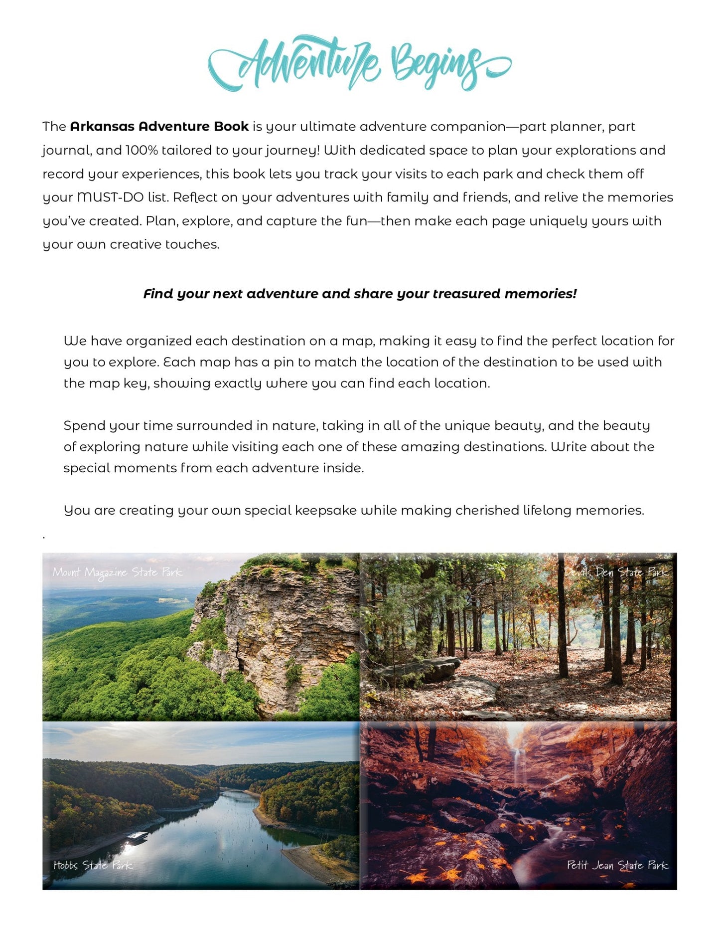 NEW - Arkansas Adventure Book