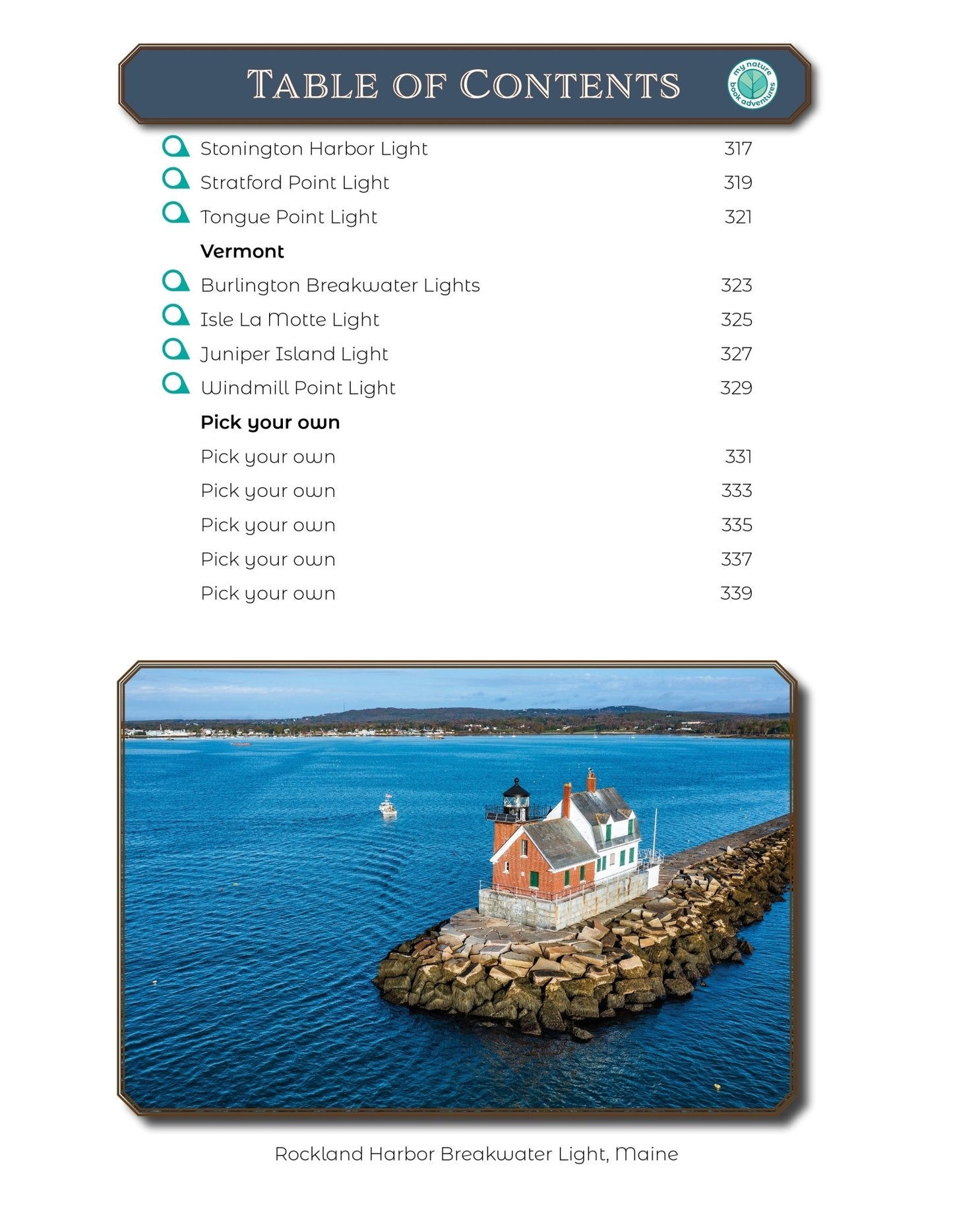New England Lighthouses - Adventure Planning Journal