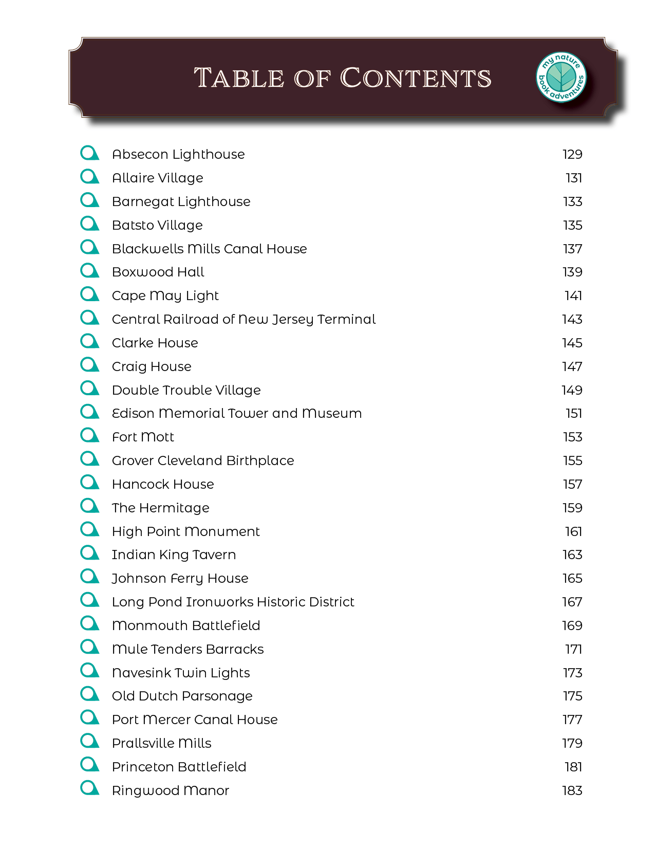 New Jersey State Parks - Adventure Planning Journal
