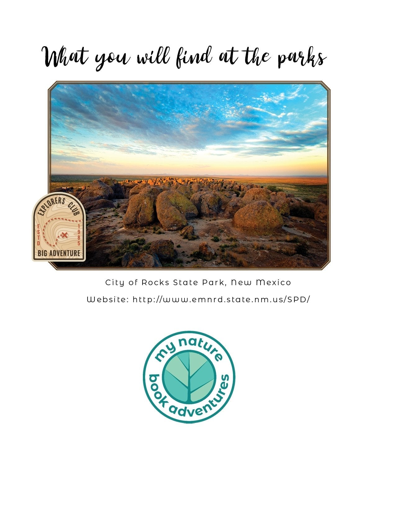 New Mexico State Parks - Adventure Planning Journal