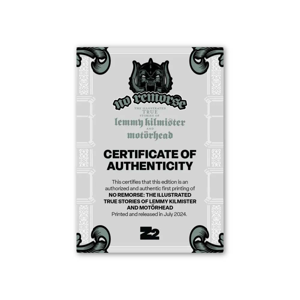 NO REMORSE: THE ILLUSTRATED TRUE STORIES OF LEMMY KILMISTER AND MOTÖRHEAD DELUXE + VINYL 2 LP EDITION