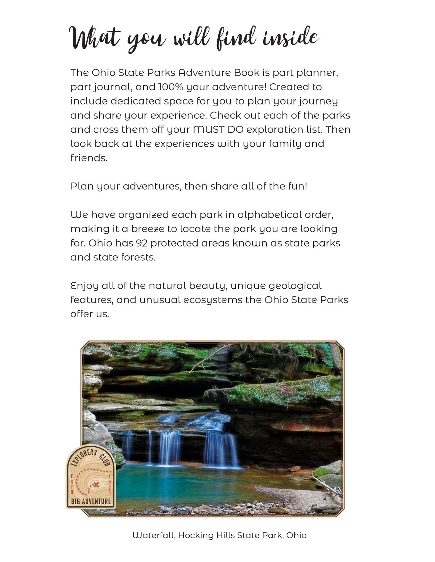 Ohio State Parks - Adventure Planning Journal