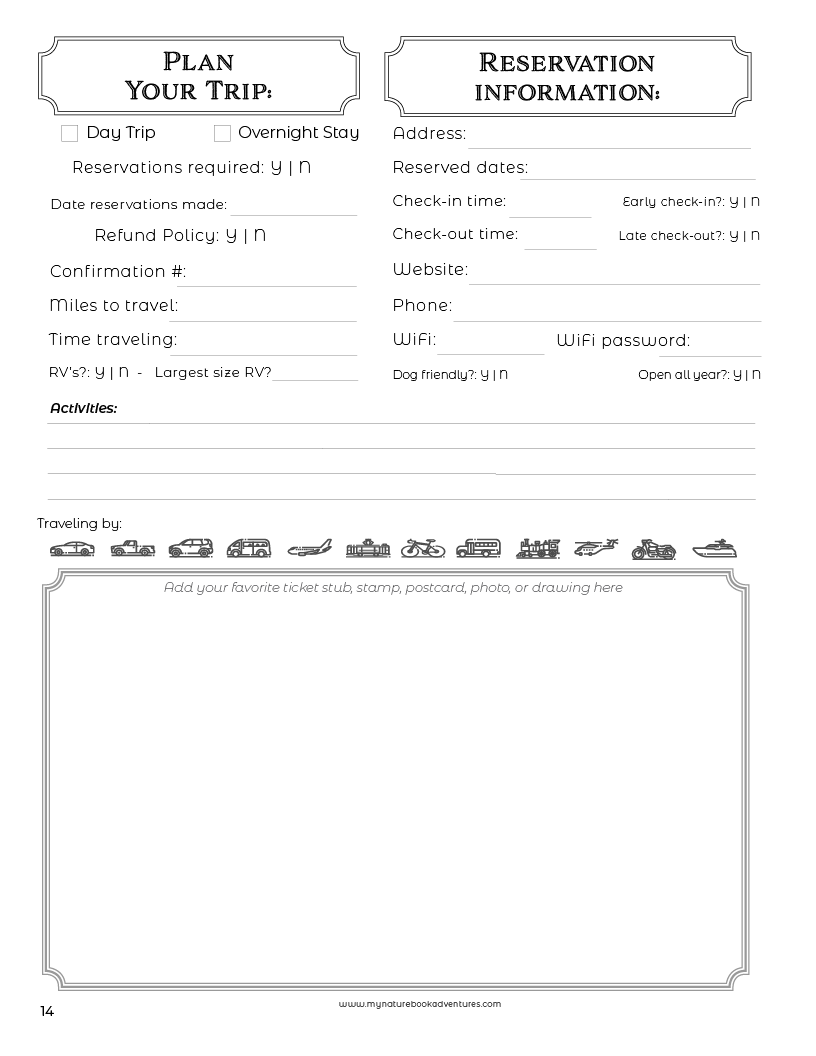 Oklahoma State Parks - Adventure Planning Journal