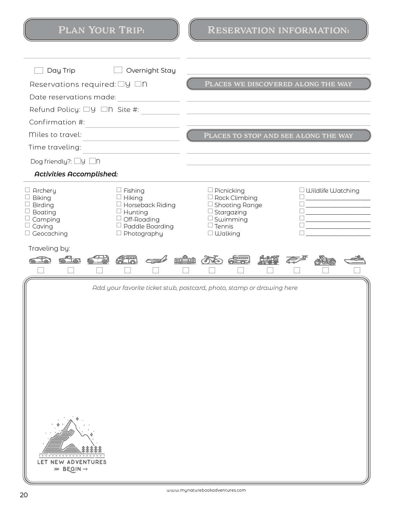 Oregon State Parks - Adventure Planning Journal