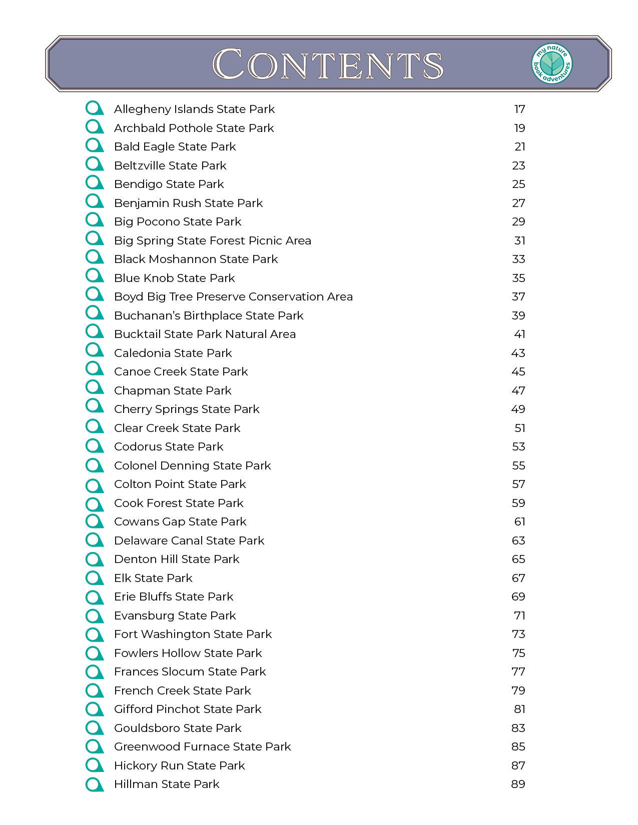 Pennsylvania State Parks - Adventure Planning Journal