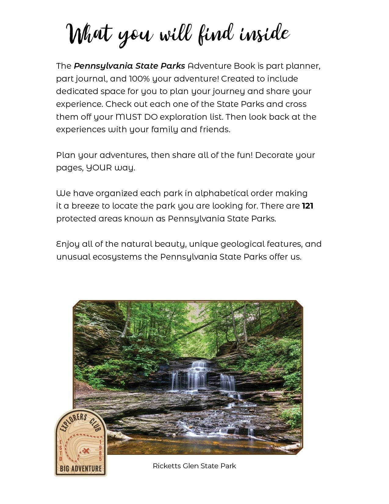 Pennsylvania State Parks - Adventure Planning Journal