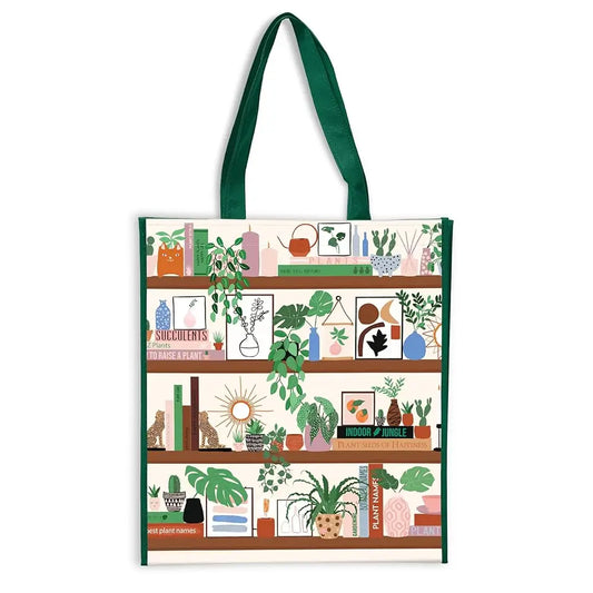 Plant Shelfie Reusable Shopping Bag by Galison Frankie Penwill - Tote Bag