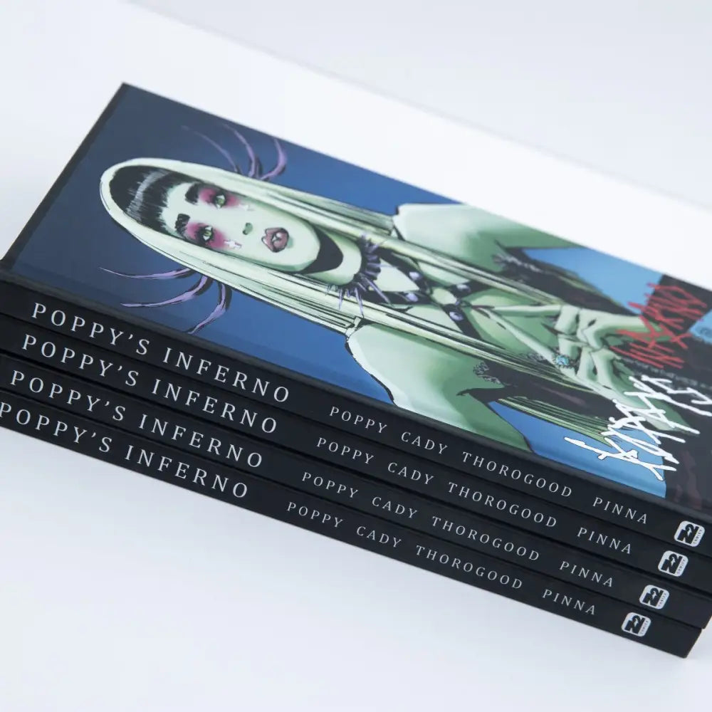 Poppy: Poppy’s Inferno - Hardcover BLUE Variant - Book Edition