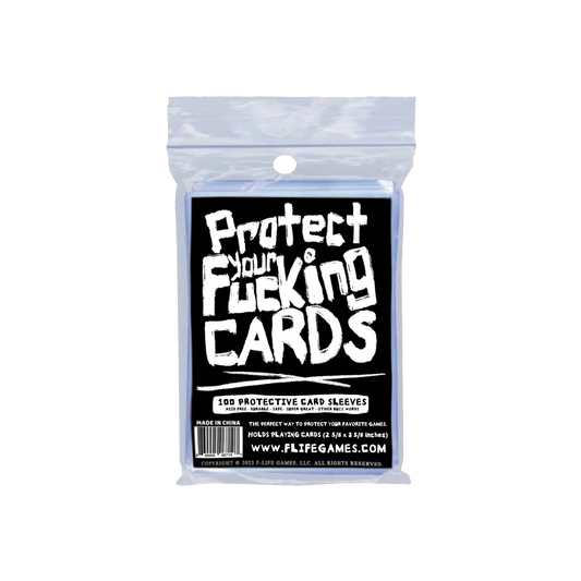 Protect Your Fucking Cards 100 Card Sleeves Card Sleeves