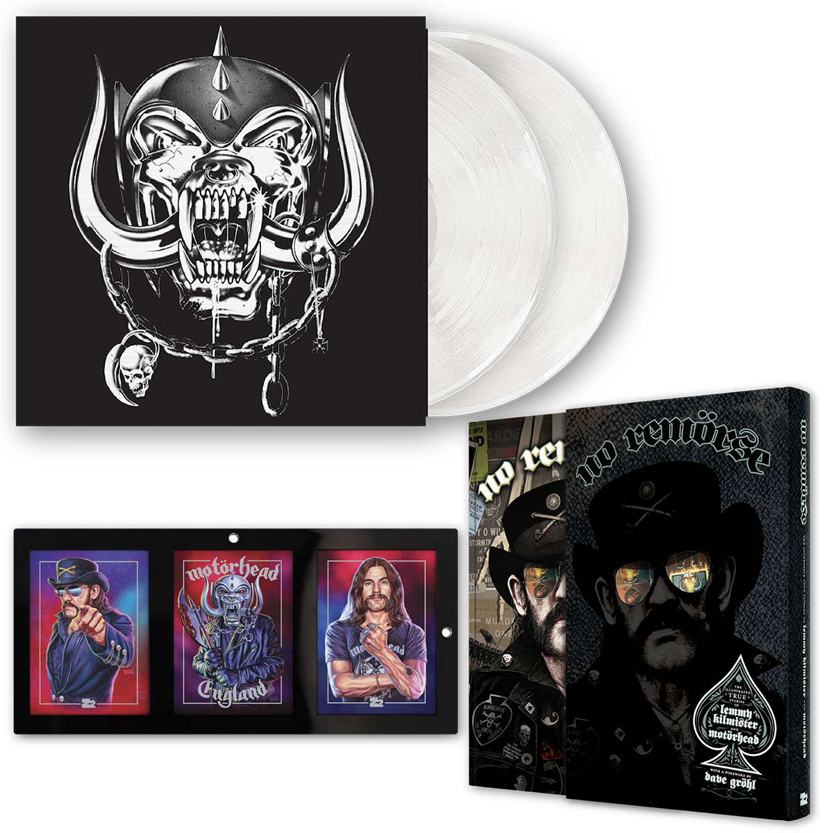 SIN REMORDIMIENTO: LAS HISTORIAS REALES ILUSTRADAS DE LEMMY KILMISTER Y MOTÖRHEAD - EDICIÓN DELUXE + VINILO DE 2 LP