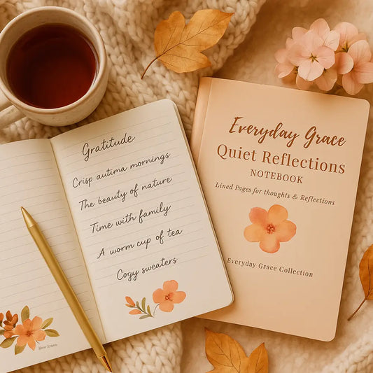 Quiet Reflections – Faith Filled Inspirational Notebook for Christian Women | Scripture Inspired Luxury Journal