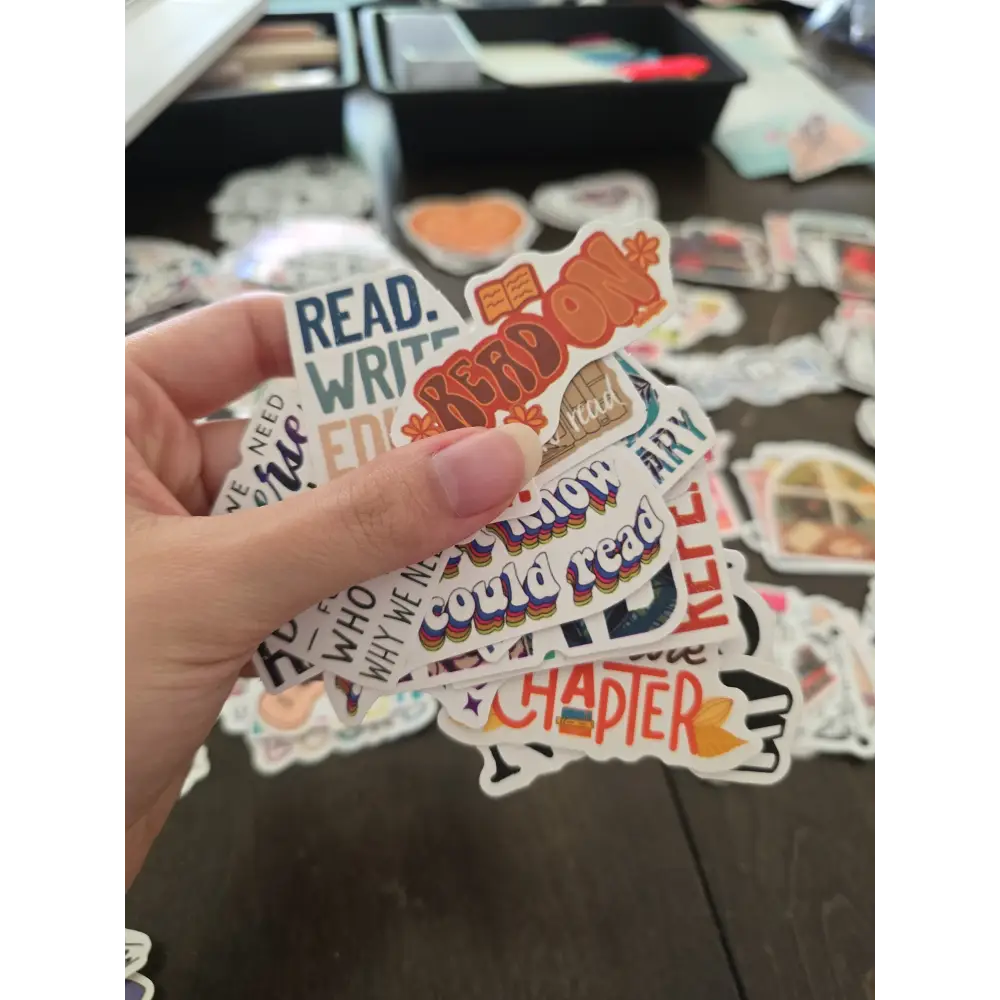 Reading Sticker Pack 15 Stickers in one Pack - Quotes - Accessories
