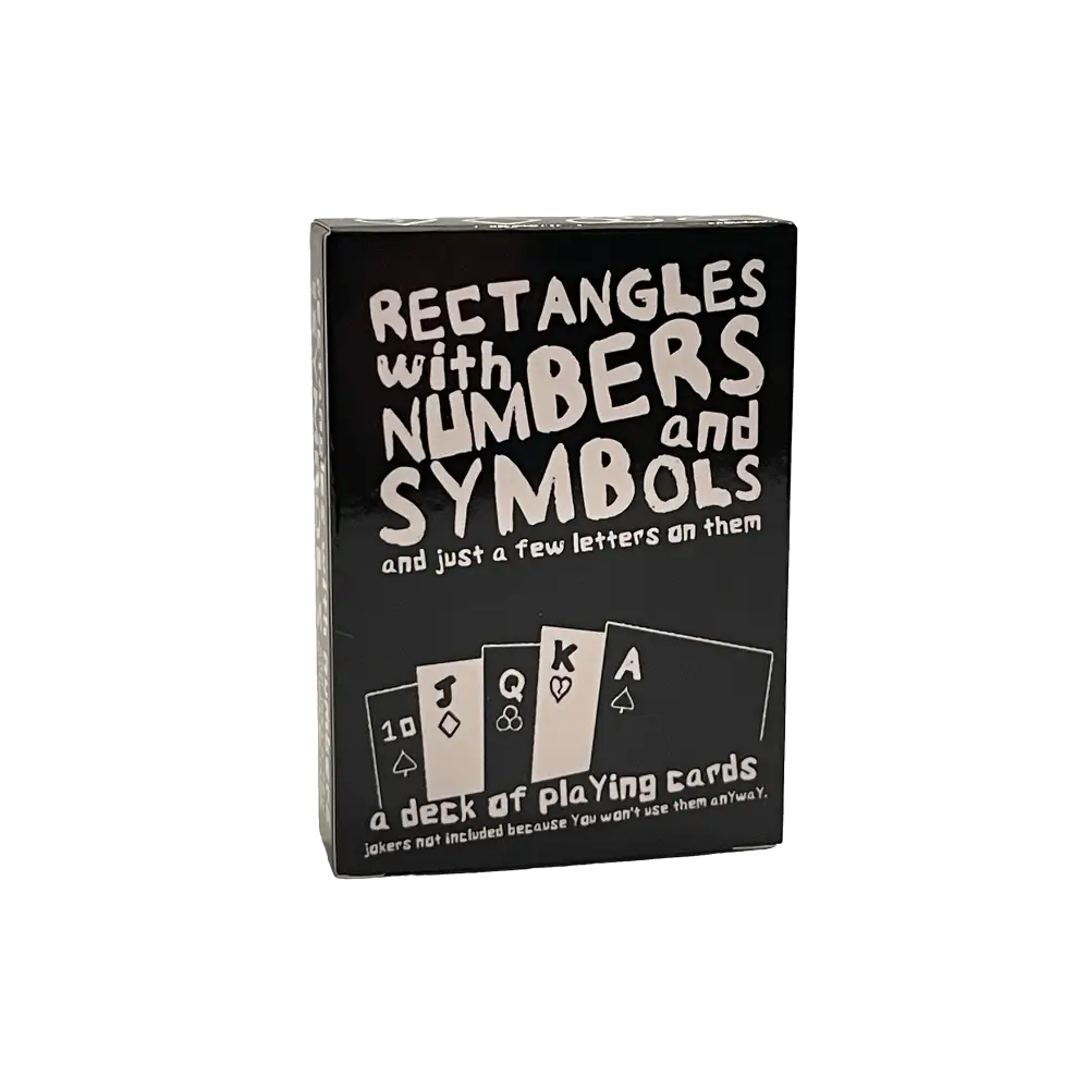 Rectangles With Numbers and Symbols and Just A Few Letters Dice