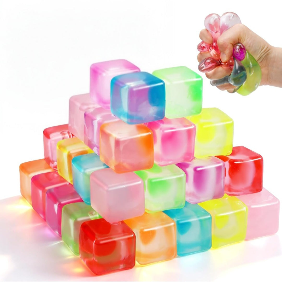 Cube Stress Relief Squishies—Clear
