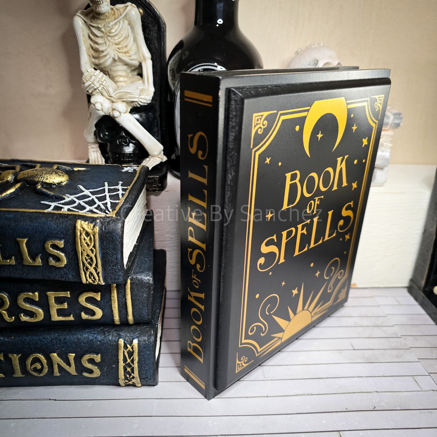 "Book of Spells" Wooden Decor Fake Book - Creative By Sanchez