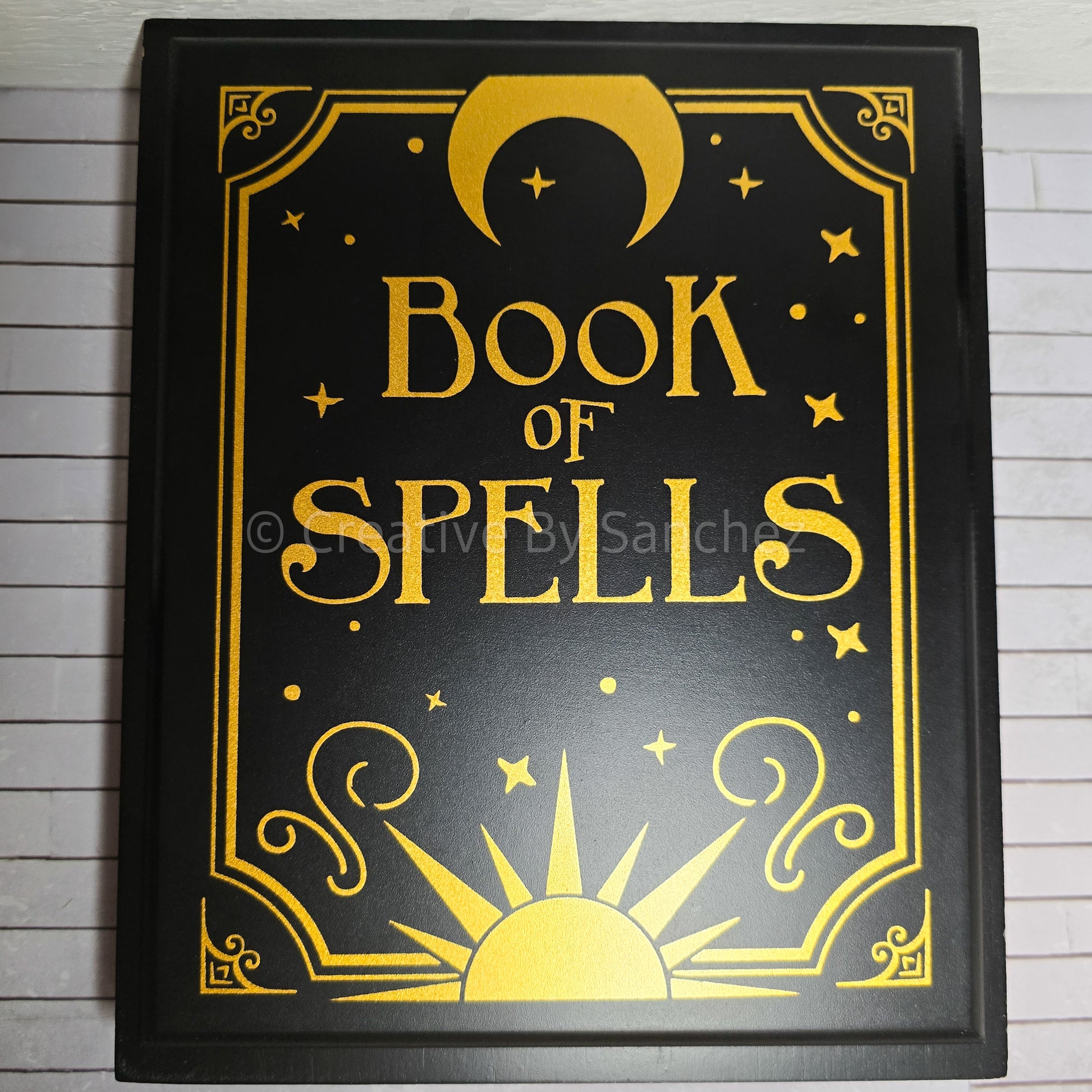 "Book of Spells" Wooden Decor Fake Book - Creative By Sanchez