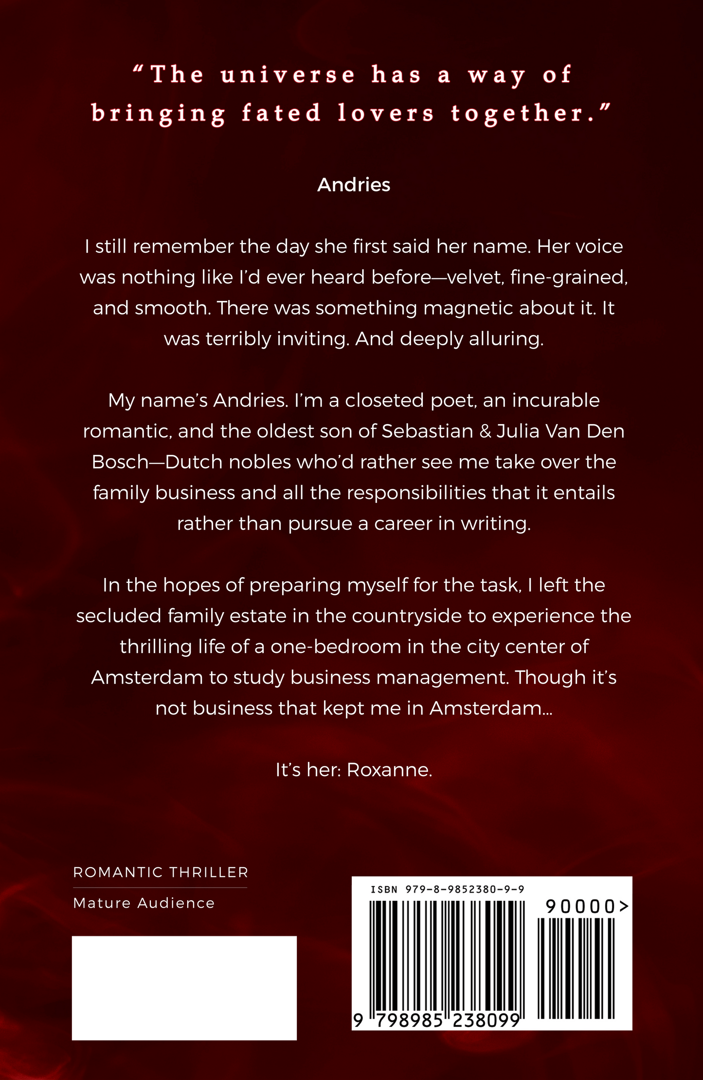Duet 1: Roxanne. + Andries. (signed copies) + bookmark
