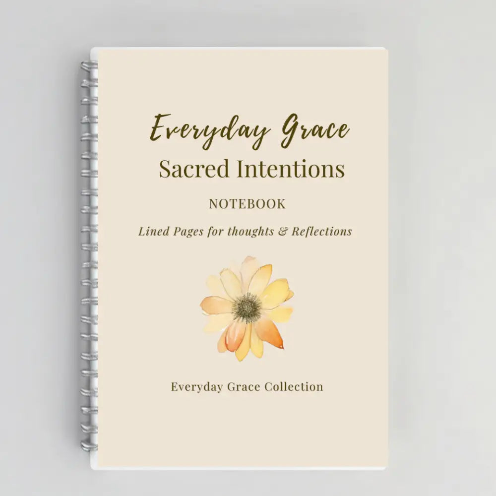 Sacred Intentions – Christian Inspirational Notebook for Mindful Living & Faith Journaling | Luxury Writing Journal