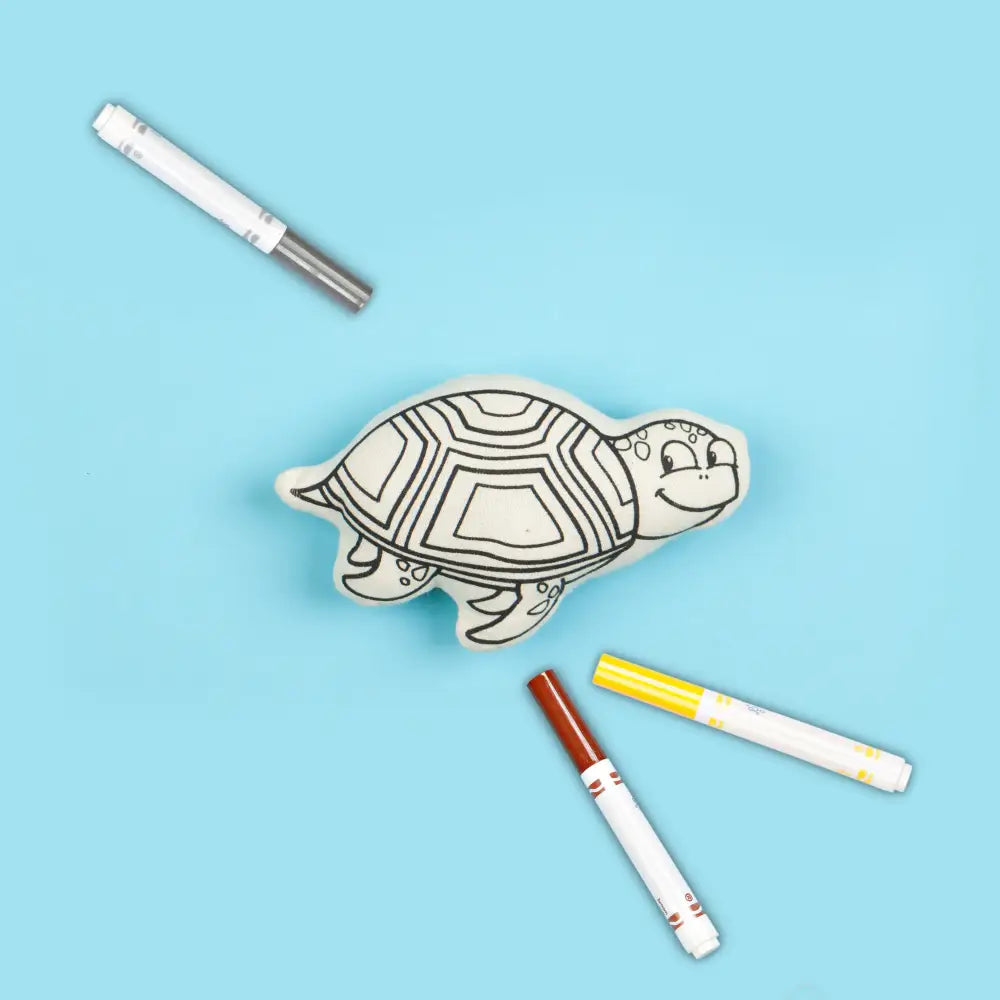 Sea Life Adventure Coloring Set Starfish Turtle & Fish | Kiboo Kids Stuffed Animal