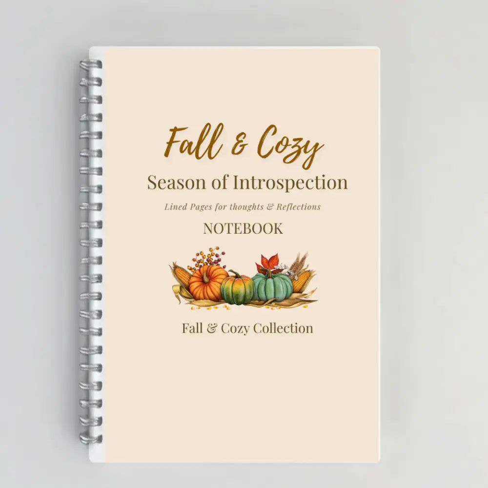 Season of Introspection – Fall Themed Lined Notebook for Journaling Gifting & Cozy Reflections Paper products