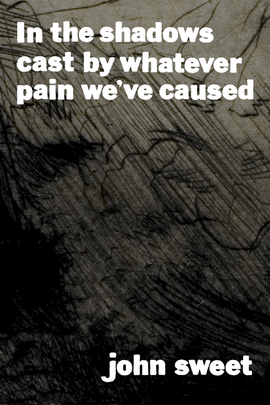 In the shadows cast by whatever pain we've caused, by john sweet