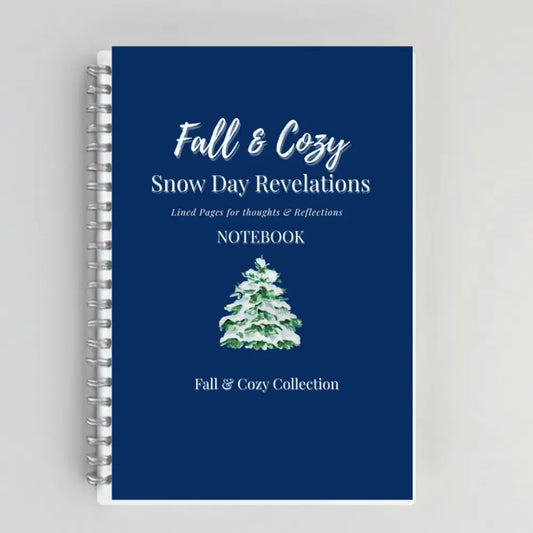 Snowy Days Notes – Cozy Autumn Notebook with Snow Paper products