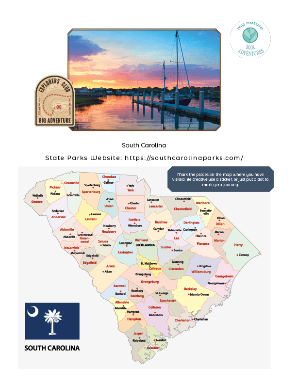 South Carolina State Parks - Adventure Planning Journal