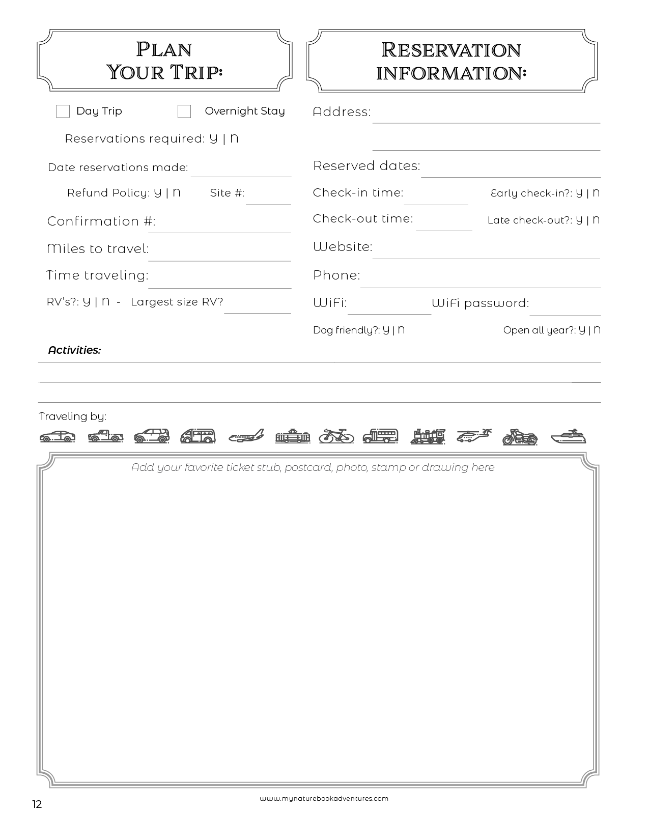 South Dakota State Parks - Adventure Planning Journal