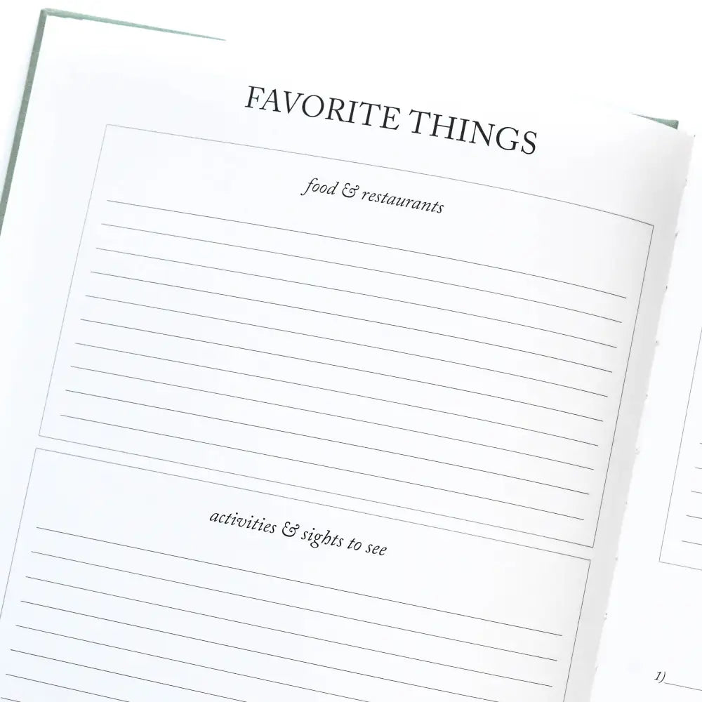 Travel Journal Book Journal