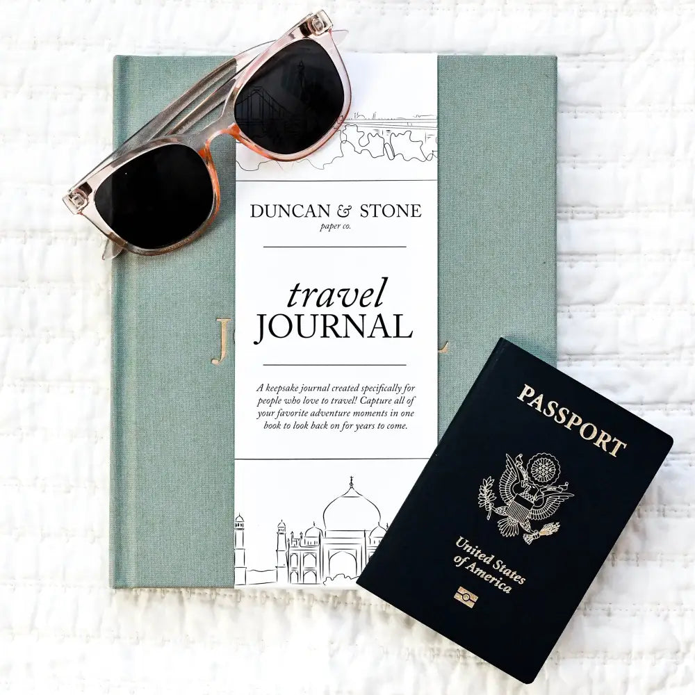 Travel Journal Book Sage Green Journal
