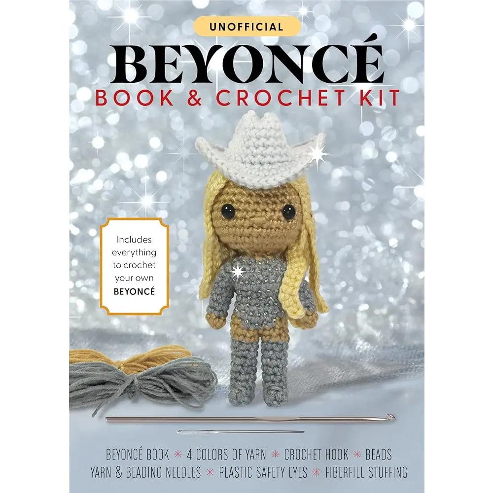 Unofficial Beyoncé Book and Crochet Kit: Includes Everything to Crochet Your Own Beyoncé - Beyoncé Book 4 Colors