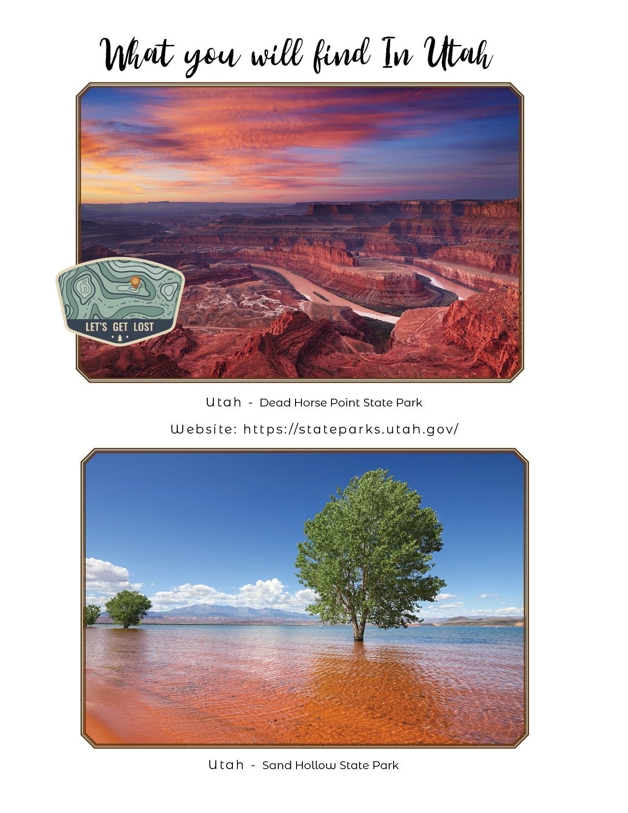 Utah State Parks - Adventure Planning Journal
