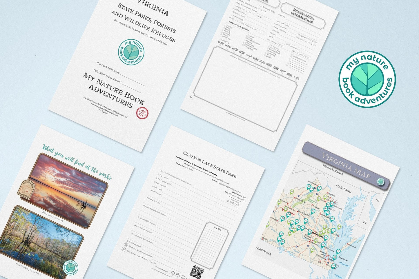 Virginia State Parks & Forests - Adventure Planning Journal