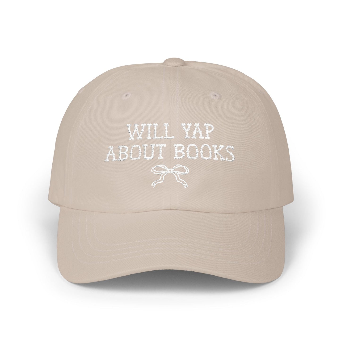 Will Yap About Books Cap with Bow