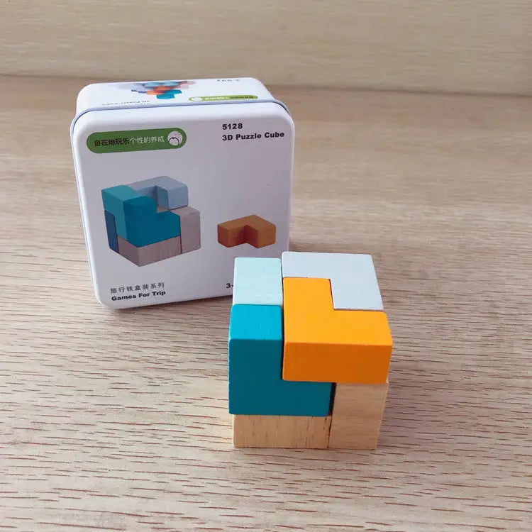 Wooden Puzzle Building Blocks Rubik cube Learning Toys